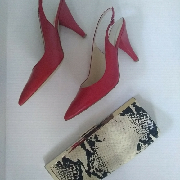 Calvin Klein Snakeskin Clutch - Picture 5 of 5